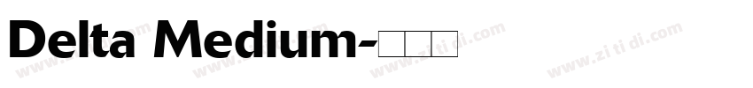 Delta Medium字体转换